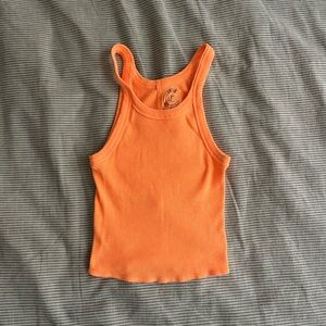 Orange Urban Outfitters Cropped Tank
